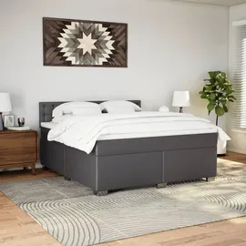 vidaXL Boxspringbett 180 x 200 cm Grau