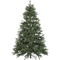 Beliani Künstlicher Weihnachtsbaum mit LED Beleuchtung 210 cm grün FIDDLE