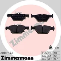 ZIMMERMANN Bremsbelagsatz, Scheibenbremse