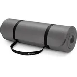 TRESKO Yogamatte Fitnessmatte Gymnastikmatte rutschfest, 185 x 60 x 1 cm,