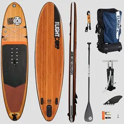 Light MFT Freeride 10'8 SUP Board Set wood Gr. Uni