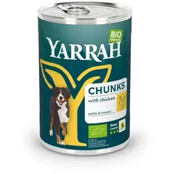 Yarrah Hund Chunks - Huhn bio 405g