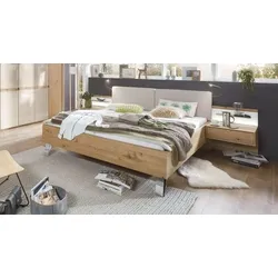 Bett Corato 200x210 cm Eiche modern, höhenverstellbar