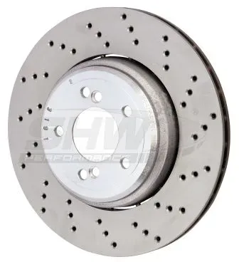 SHW PERFORMANCE Bremsscheibe brr42854 Hinterachse rechts zweiteilig 350mm 24mm für BMW