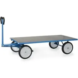 fetra Handpritschenwagen 6406V - Tragkraft 1250kg Vollgummi-Reifen