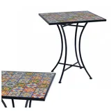 Mojawo Küchentisch Outdoortisch Mosaiktisch Gartentisch Bistrotisch Tisch 61x61xH70cm