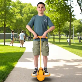 Relaxdays Pogo Ball mit Griffen 74 cm x 39 cm x 29 cm