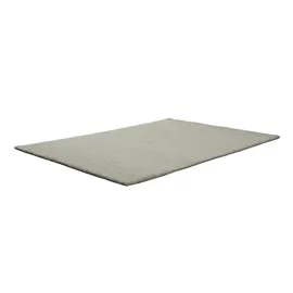 THEKO Maloronga Uni Wollteppich 60 x 90 cm Beige/Grau