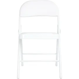 Hti-Living Klappstuhl Kunstleder weiß 6er Set