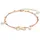 Steel_art Fußkette mit Unendlichkeitssymbol Henrietta silberfarben poliert in rosegoldfarben | Gr.: onesize