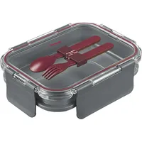 Westmark Comfort, Lunchbox, Grau, Rot