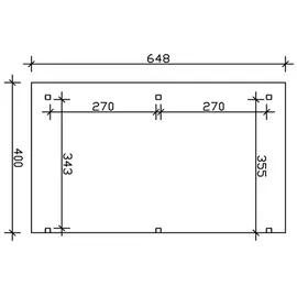 SKANHOLZ Siena 648 x 400 cm Leimholz schiefergrau