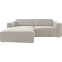 Home Affaire Ecksofa HOME AFFAIRE "Noord mit Kedernaht, Breite 234 cm, L-Form", beige (cream), B:234cm H:71cm T:161cm, 94% Polyester; 6% Nylon, Sofas, Ecksofa, mit Kedernaht, Breite 234 cm, Cord, Struktur, Webstoff