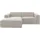 Home Affaire Ecksofa HOME AFFAIRE "Noord mit Kedernaht, Breite 234 cm, L-Form", beige (cream), B:234cm H:71cm T:161cm, 94% Polyester; 6% Nylon, Sofas, Ecksofa, mit Kedernaht, Breite 234 cm, Cord, Struktur, Webstoff