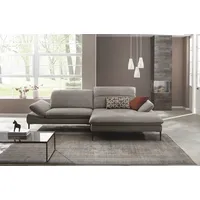 W.Schillig Ecksofa Chenille 3-Sitzer Grau
