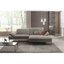 W.Schillig Ecksofa Chenille 3-Sitzer Grau