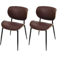 Mendler 2er-Set Esszimmerstuhl HWC-O45, Bugholz Kunstleder 280g/m2 Öko-Tex FSC®-zertifiziert