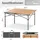 HOMECALL Klapptisch 70 x 70 x 118 cm