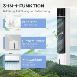 Homcom Turmventilator 105 cm Weiß