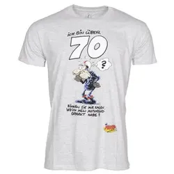 Motomania Ich Bin Über 70 Tshirt grau, XXL