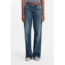 Hugo Loose-fit-Jeans Gamala mit ausgefranstem Saum, Baggy-Fit blau 31