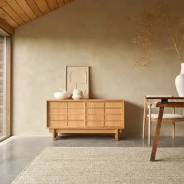 Tikamoon Sideboard Miu 135 cm Beige