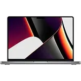 Apple MacBook Pro mit Touch ID 14.2 (Liquid Retina XDR Display) 3.2 GHz M1 Pro Chip (8-Core CPU, 14-Core GPU) 16 GB RAM 512 GB SSD [Late 2021, englisches Tastaturlayout, QWERTY] space grau