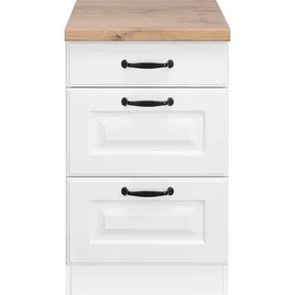 WIHO KÜCHEN Unterschrank Erla 50 x 60 x 86 cm Weiß