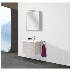 Badmöbel-Set ELAI Serie MBO, Eiche hell Dekor, Breite 600 mm, 2 Auszüge - 93 231 17