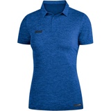 Jako Premium Poloshirt royal meliert 44 Damen