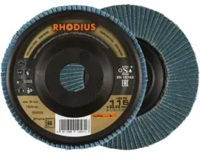 RHODIUS ALPHAline LSZ P3 Fächerschleifscheibe 125 x 22,23 mm K80
