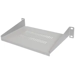 Intellinet 10" Cantilever Shelf, 1U, Shelf Depth 150mm, Vented, Max 25kg, Grey,