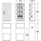 uesa Kabelverteilerschrank IP44 B030 Standard
