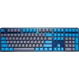 Ducky One 3 Daybreak Kabelgebunden Gaming-Tastatur, Tastatur Deutsch, QWERTZ Blau-Grau Beleuchtet