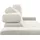 DOMO collection Ecksofa »Brandon große Ausführung B/T/H: 289/177/80 cm, auch in Leder und Cord«, mit Kopfteilverstellung, wahlweise Sitztiefenverstellung, L-Form weiß