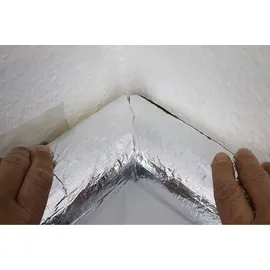 Scorprotect Scorprotect® Rohrisolierung Alu 18 x 30 mm x 1 Meter) Steinwolle alukaschiert 0.040 W/mK