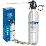 FIRSTINFO A1638Y5 | Patentierte Nachfüllbare Bremsenreiniger-Sprühflasche | 620 ml Aluminium-Drucksprühgerät | Max. Druck 140 psi | Verdickte Wiederverwendbare Aerosoldose | Mit 5 Kurzdüsen