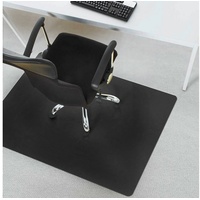 Floordirekt Bodenschutzmatte für Hartböden, Schwarz schwarz 120 cm x 200 cm