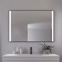 Loevschall Badspiegel LOEVSCHALL "Libra Quadratisch, Badzimmerspiegel mit LED Beleuchtung",