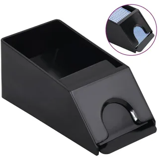 vidaXL Kartenschlitten, Multifunktional Kartengeber für 2 Decks, Blackjack Kartenschuh für Kartenspiele, Poker Dealer Schuh, Schwarz
