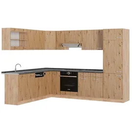 Vicco Winkelküche R-Line L-Form 227 x 287 cm braun