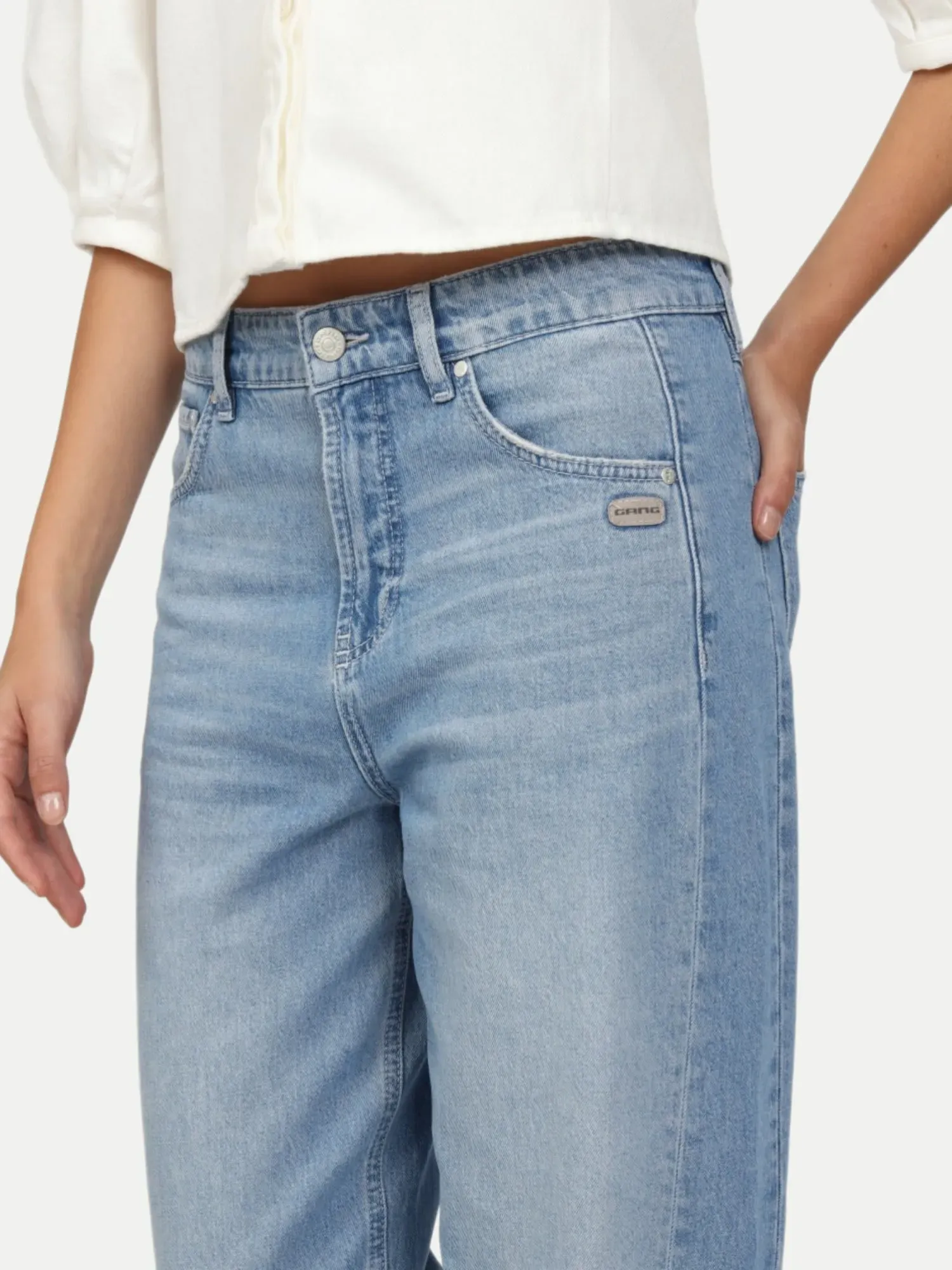 Balloon-Fit Jeans Blau 31