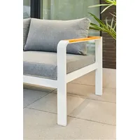 Primaster Amilia Dining Lounge Set weiß/anthrazit