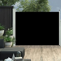 vidaXL Ausziehbare Seitenmarkise 140 x 500 cm schwarz