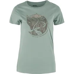 Fjällräven Damen-T-Shirt Arctic Fox Print, mais yellow, XS