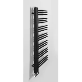 Sapho Badheizkörper 1200 x 500 mm 400 W schwarz matt Seitenventil