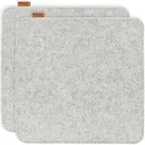 MIQIO Sitzkissen 40 x 40 cm grau 4-tlg.