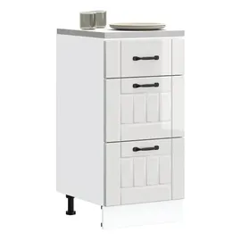 vidaXL Unterschrank Lucca 0 x 0 x 0 cm Weiß