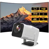 Tragbarer Beamer im Freien Unterstützung nativ 1080P 4K, Mini Beamer mit WiFi und Bluetooth, HY320 Movie Proyector mit Android 11 für Heimkino, kompatibel mit Telefon/TV Stick, LYNCAST