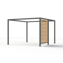 Siena Garden Sichtschutz Holzoptik 160 x 210 cm braun